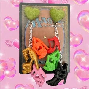 Colorful Shoe Charms with Chain